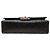 Chanel Black Medium Classic Lambskin Double Flap Schwarz - Ansicht 3