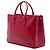 Prada Borsa Tote Galleria Double Zip Large in Saffiano Rossa Rosso - vista 2