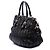 Borsa Satchel Prada in nappa Gaufre nera Nero - vista 2