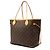 Louis Vuitton Brown Monogram Neverfull MM Castaño - vista 2