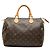 Louis Vuitton Brown Monogram Speedy 30 Castaño