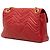 Borsa a tracolla Gucci Large GG Marmont in pelle matelassé rossa Rosso - vista 2