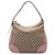 Borsa a tracolla Gucci Bree in tela GG beige