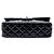 Chanel Black Jumbo Classic Patent Double Flap Nero - vista 3