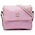 Borsa Messenger Gucci Kids rosa con stampa GG e Web