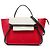 Belt Bag Céline Borsa cintura Celine Mini Tricolor in pelle di vitello grana rossa Rosso
