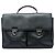 Double Borsa business Prada in vitello City nera con doppia chiusura push lock Nero