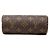 Louis Vuitton Brown Monogram Papillon Pochette Marrone - vista 3