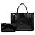 Gucci Soho Cellarius Tote Medium aus schwarzem Lackleder mit Shearling-Besatz - Ansicht 7