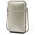 Chanel Gold CC gesteppter Handyhalter aus metallischem Lammleder mit Kette Golden - Ansicht 2