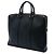 Borsa Business Gucci in pelle di vitello nera con Web Nero - vista 2