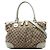 Borsa Satchel Gucci Beige GG Canvas Sukey