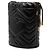 Borsa secchiello Gucci Small GG Marmont in pelle matelassé nera Nero - vista 2