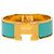 Hermès Blue Wide Enamel Clic H Bracelet PM