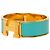 Hermès Blue Wide Enamel Clic H Bracelet PM - view 2