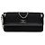 Chanel Reissue 2.55 East West Flap em jersey acolchoado preto e acabamentos em verniz