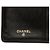 Cartera larga bifold Chanel de piel de becerro negra con botón CC Negro - vista 5