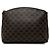 Céline Celine Black Macadam beschichtetes Canvas Pouch Schwarz