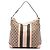 Bolsa de Ombro Gucci Medium GG Canvas Web Bege
