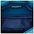 Borsa Satchel Miu Miu in camoscio blu con catena di cristalli - vista 5