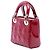 Autre Marque Dior Red Mini Patent Cannage Lady Dior Rosso Bordò - vista 2