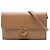 Cartera con cadena Gucci de piel de becerro beige con G entrelazadas
