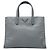 Prada Gray Saffiano Soft Triple Pocket Tote Braun