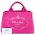 Tote Prada Small Canvas Canapa Logo Rosa - vista 7