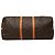 Louis Vuitton Brown Monogram Keepall Bandouliere 60 Marrone - vista 3