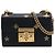 Padlock Gucci Borsa a tracolla Small in pelle di vitello nera con Bee Star e lucchetto Nero