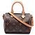 Louis Vuitton Brown Monogram Nano Speedy Bandouliere Marrone