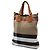 Burberry Brown Medium Mega Check Canvas Tottenham Brit Satchel Marrone Marrone chiaro - vista 2