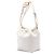 Borsa bucket Valentino Brown Nappa Vlogo Pouf Marrone Beige - vista 2
