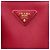 Prada Borsa Tote Galleria Double Zip Large in Saffiano Rossa Rosso - vista 5