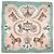 Hermès Pañuelo de seda Hermes Carre 90 Rosa Blanco Multicolor Verde