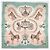 Hermès Pañuelo de seda Hermes Carre 90 Rosa Blanco Multicolor Verde - vista 2