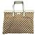 Borsa Tote Gucci GG Canvas Beige Crudo - vista 2