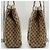 Borsa Tote Gucci GG Canvas Beige Crudo - vista 4