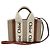 Borsa Tote Chloé Woody Mini Marrone Beige