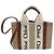 Borsa Tote Chloé Woody Mini Marrone Beige - vista 2
