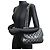 Borsa a tracolla con catena Chanel in pelle d'agnello nera Nero - vista 9