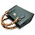 Borsa a mano donna Gucci Bamboo Diana Small Verde - vista 3