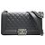 Borsa a tracolla con catena Chanel Boy 25 Nero