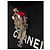Broche Chanel Relógio de Cuco com pinhas e pingente CC Vermelho Dourado Verde Hardware prateado Gold hardware - vista 4