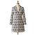 Abrigo Claudie Pierlot Estampado Floral Blanco Azul