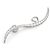 NUOVO ORECCHINO A MONO ARCO MESSIKA DAISY ROCK 6511 ORO BIANCO 18K DIAMANTE 3.9G Argento