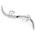 NUOVO ORECCHINO A MONO ARCO MESSIKA DAISY ROCK 6511 ORO BIANCO 18K DIAMANTE 3.9G Argento - vista 2