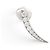 NUOVO ORECCHINO A MONO ARCO MESSIKA DAISY ROCK 6511 ORO BIANCO 18K DIAMANTE 3.9G Argento - vista 4