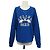 Céline NEU CELINE ELEPHANT PULLOVER RY0H5670Q L M 40 BLAUE BAUMWOLLEN-SWEATSHIRT TOP