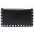BORSA A MANO VALENTINO POCHETTE ROCKSTUD PELLE NERA BORCHIE TRACOLLA BAG Nero - vista 2
